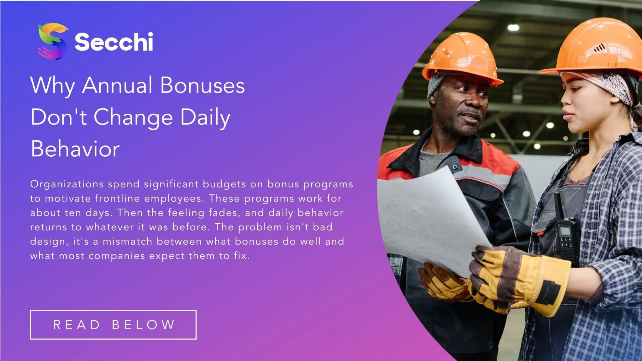 Why just bonus can't make frontline workers show uo everyday