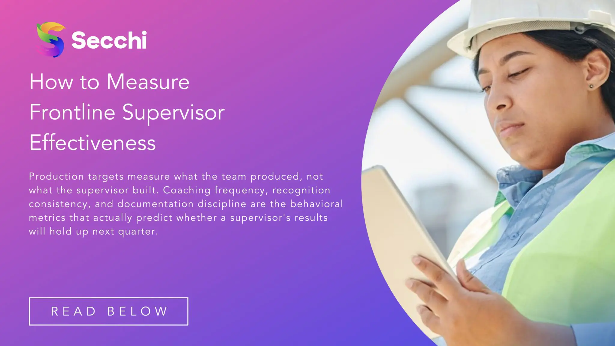 How to Measure Frontline Supervisor Effectiveness